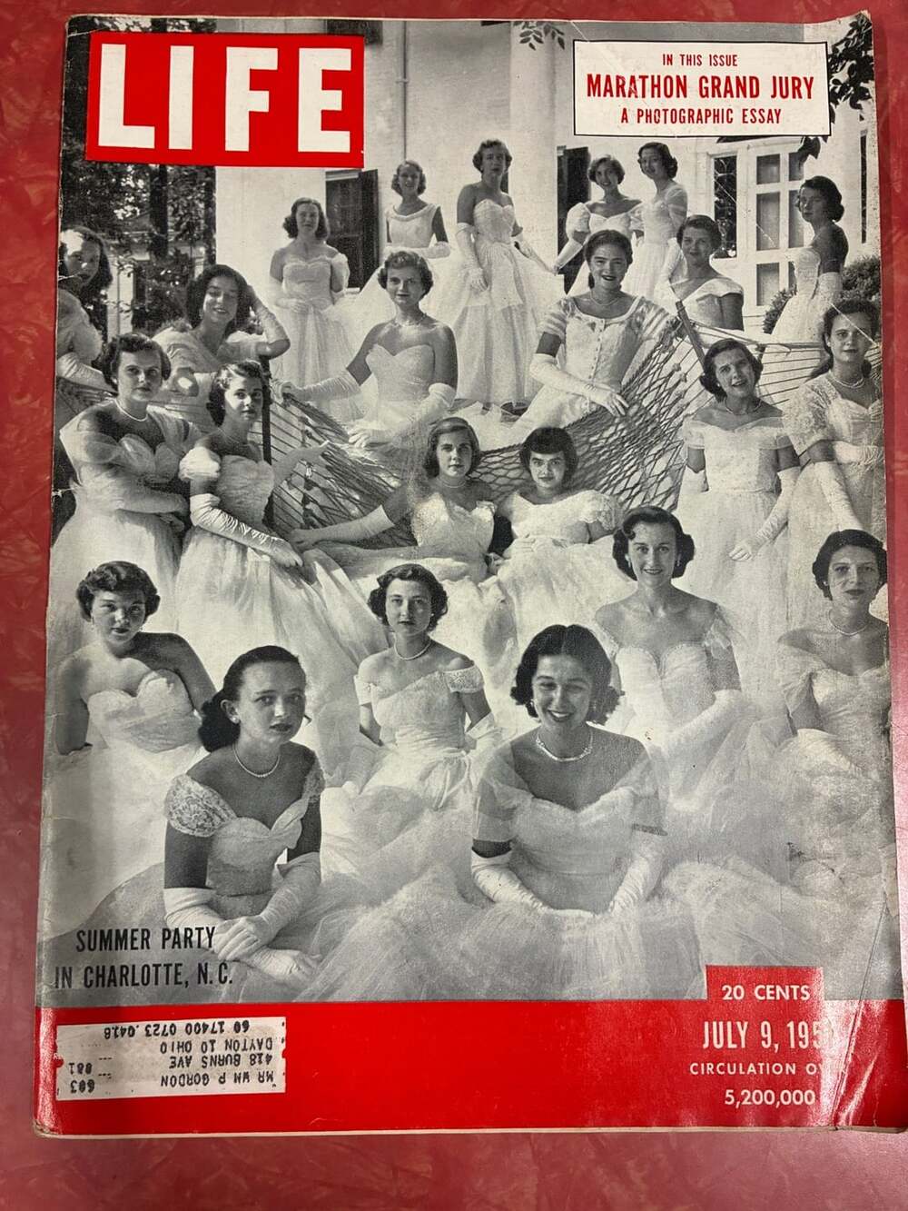Life Magazine July 9 1951 Summer Party In Charlotte N C